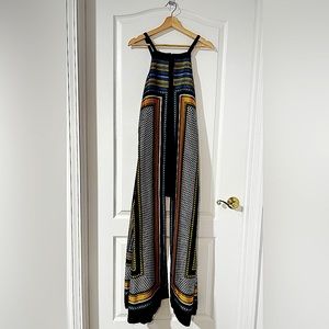 GRACIA Mini Black Dress with Overlay print dress